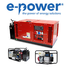 Agregaty prądotwórcze e-power z silnikami Honda