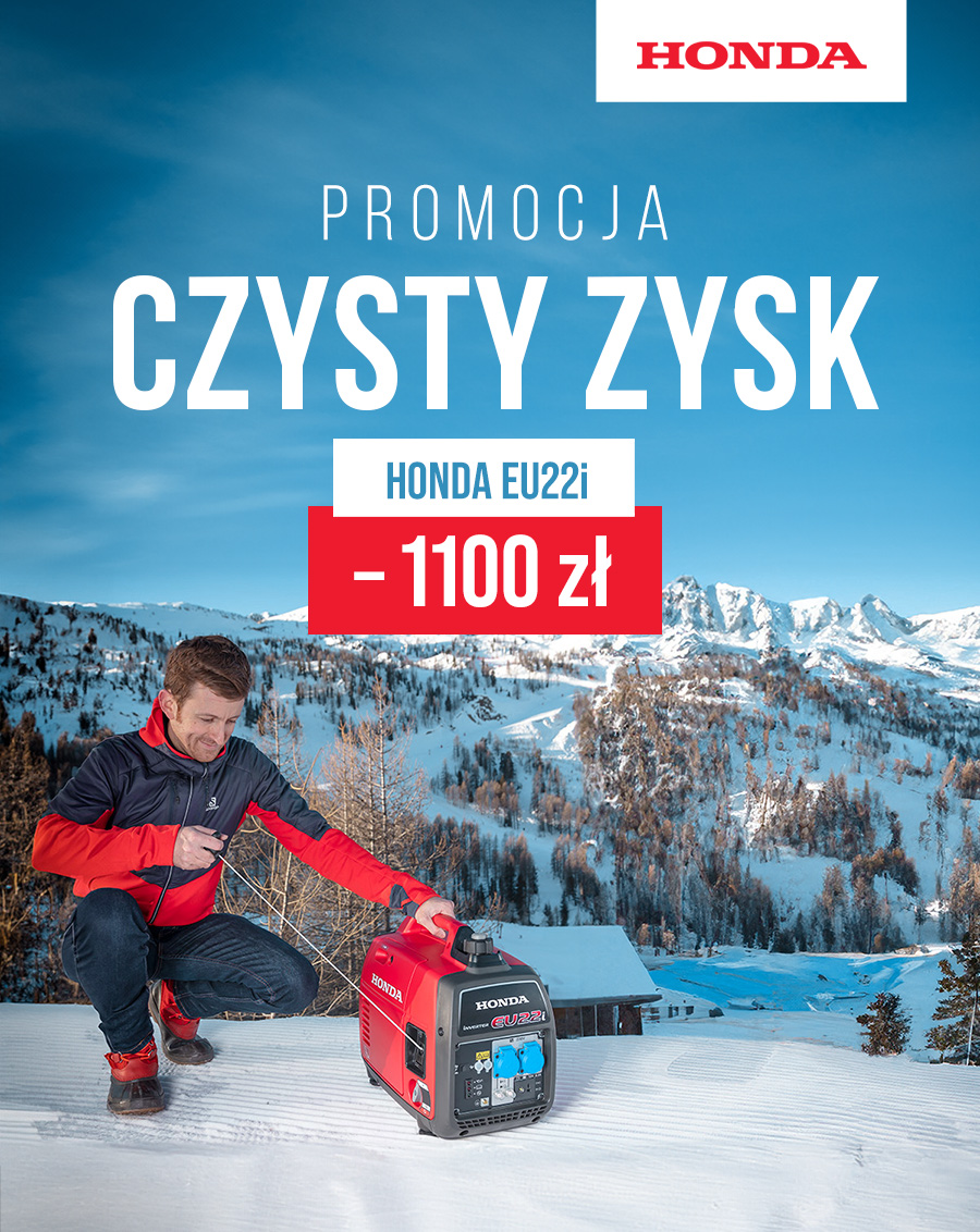 Promocja agregatów prądotwórczych Honda EU 22i