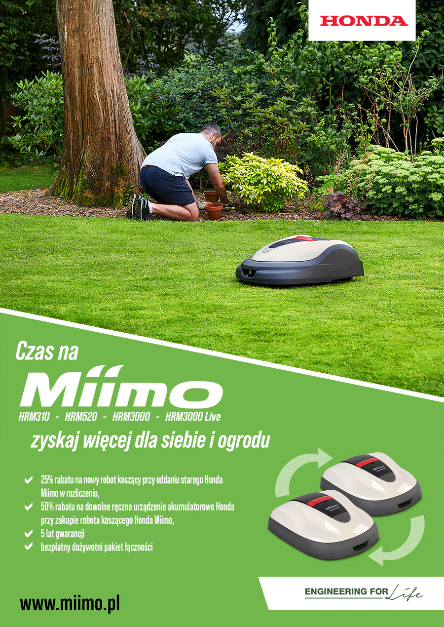 Promocje robotów koszących Honda Miimo