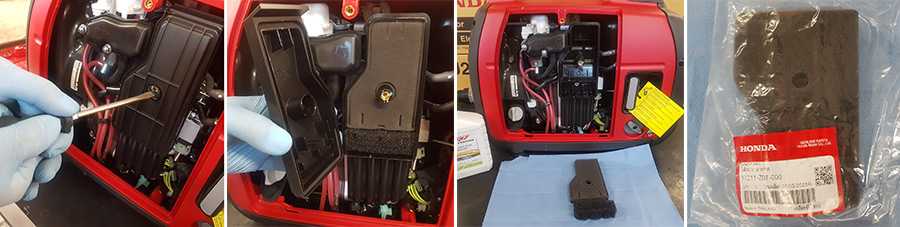 Agregat prądotwórczy Kontrola filtra