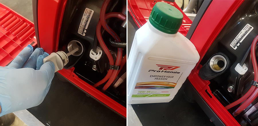 Agregat prądotwórczy wymiana oleju